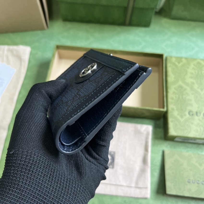 Replica Gucci Ophidia Compact Wallet Black 7 Replica Gucci Ophidia Compact Wallet Black - 1:1 designer replica handbag