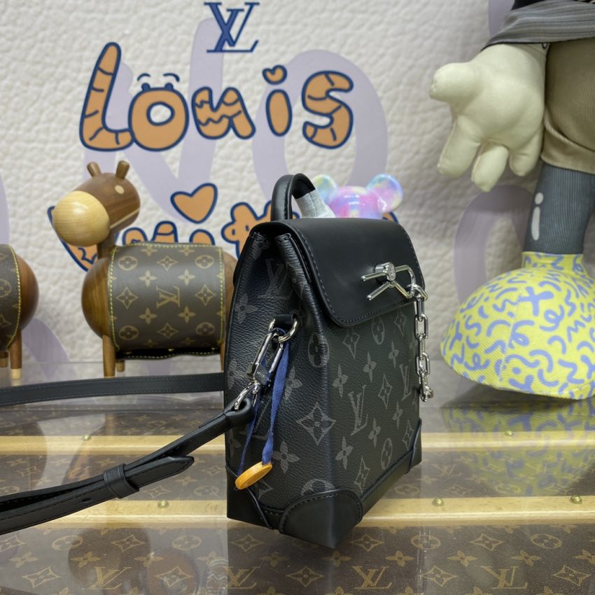 Replica Louis Vuitton Nano Steamer Black Canvas 6 Replica Louis Vuitton Nano Steamer Black Canvas - near-authentic luxury replica handbag