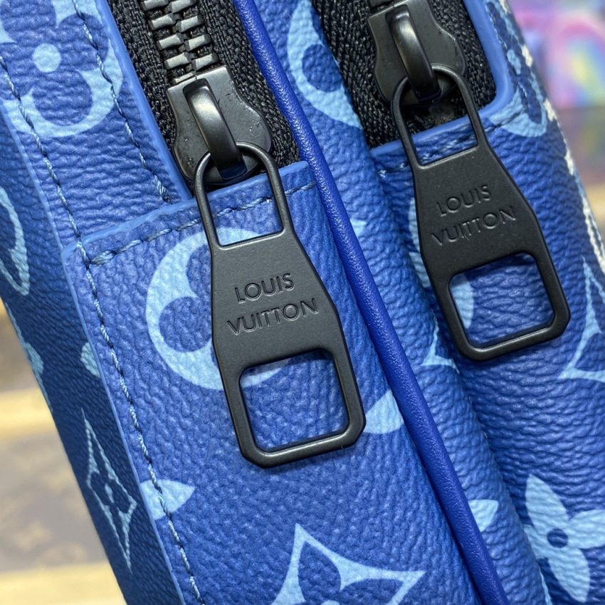 Replica Louis Vuitton Avenue Slingbag Blue 8 Replica Louis Vuitton Avenue Slingbag Blue - 1:1 designer replica handbag