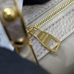 Replica Loius Vuitton Capucines Golden Grey - premium-grade designer purse dupe