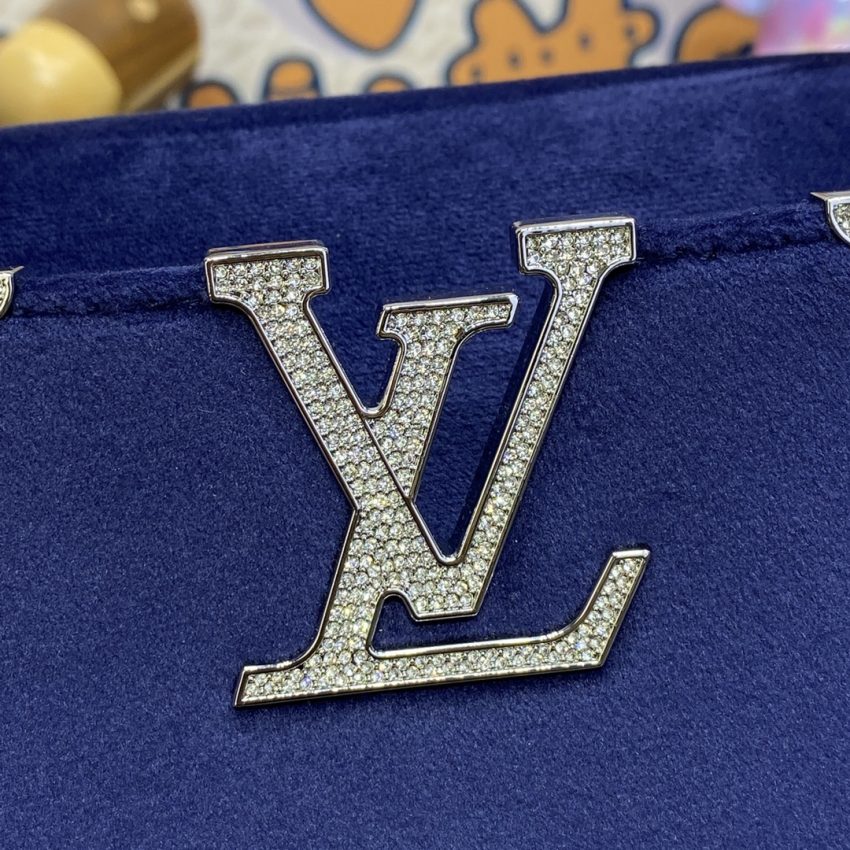 Replica Loius Vuitton Capucines Blue Velvet 4 Replica Loius Vuitton Capucines Blue Velvet - high-accuracy replica luxury purse