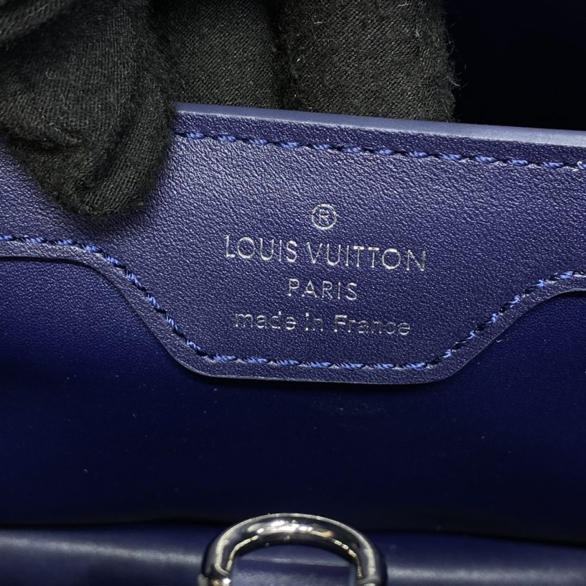 Replica Loius Vuitton Capucines Blue Velvet 7 Replica Loius Vuitton Capucines Blue Velvet - high-end fake designer purse
