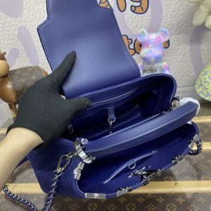 Replica Loius Vuitton Capucines Blue Velvet 8 Replica Loius Vuitton Capucines Blue Velvet - near-authentic luxury replica handbag