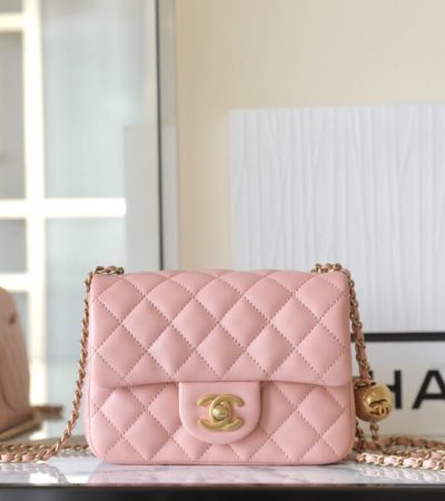 Replica CHANEL CF 17cm Golden Ball Pink - realistic designer-inspired fake bag
