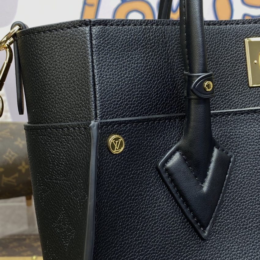 Replica Louis Vuitton On My Side Black - ultra-realistic fake designer tote