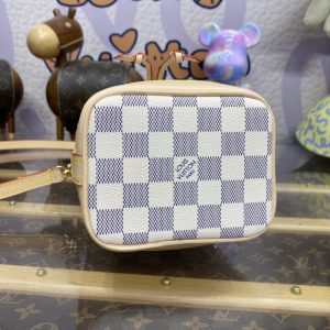 Replica Louis Vuitton Nano Noe White Grid - ultra-realistic fake designer tote