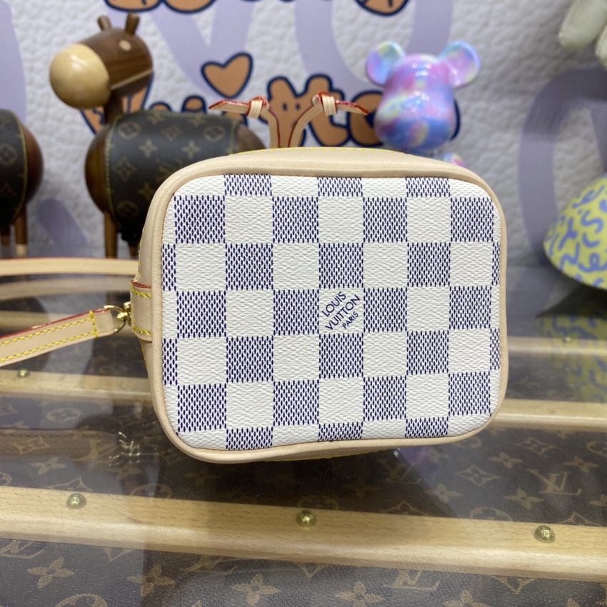 Replica Louis Vuitton Nano Noe White Grid - ultra-realistic fake designer tote