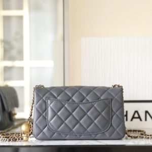Replica CHANEL CF 20cm Golden Ball Grey 6 Replica CHANEL CF 20cm Golden Ball Grey - authentic-look luxury purse replica