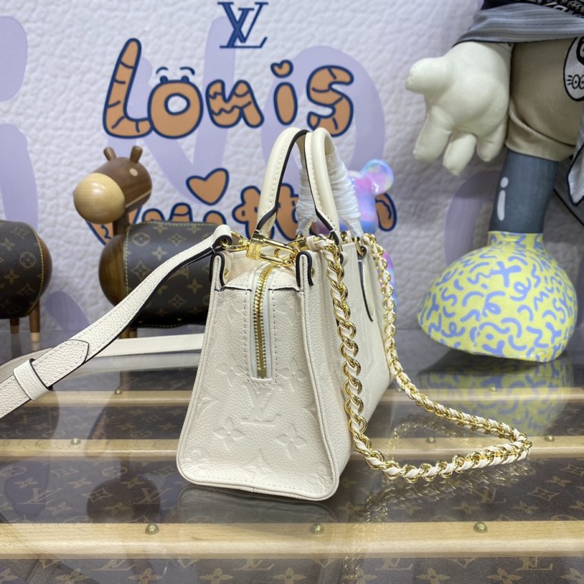 Replica LV OnTheGo East West White 2 Replica LV OnTheGo East West White - ultra-realistic fake designer tote
