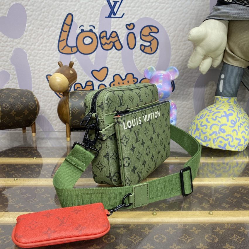 Replica Louis Vuitton Trio Messenger Green - realistic designer-inspired fake bag