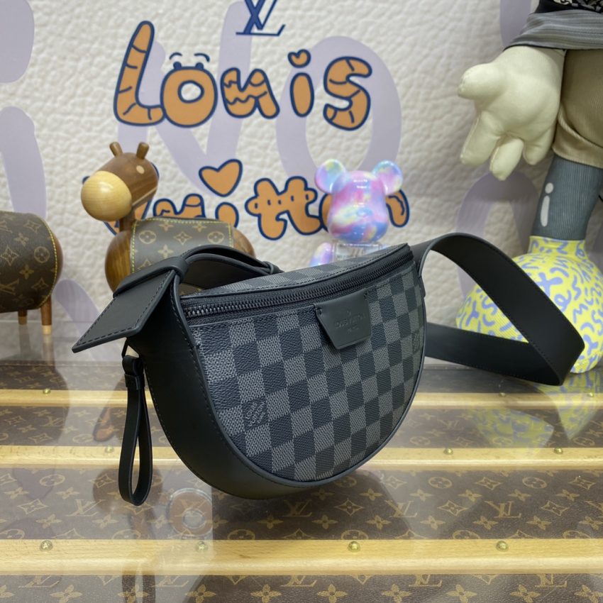Replica Louis Vuitton Moon Crossbody Black Grid 5 Replica Louis Vuitton Moon Crossbody Black Grid - authentic-look luxury purse replica