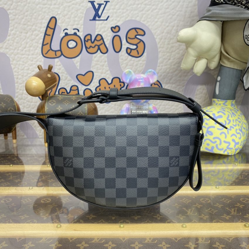 Replica Louis Vuitton Moon Crossbody Black Grid 7 Replica Louis Vuitton Moon Crossbody Black Grid - authentic-look luxury purse replica