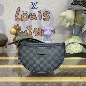Replica Louis Vuitton Moon Crossbody Black Grid 1 Replica Louis Vuitton Moon Crossbody Black Grid - premium 1:1 fake handbag model