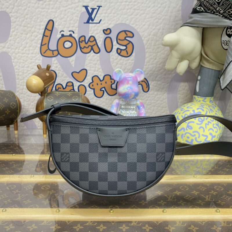 Replica Louis Vuitton Moon Crossbody Black Grid 1 Replica Louis Vuitton Moon Crossbody Black Grid - premium 1:1 fake handbag model