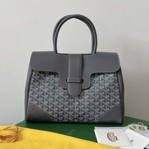 Replica Goyard Saigon Tote Grey 7 Replica Goyard Saigon Tote Grey - high-end fake designer purse