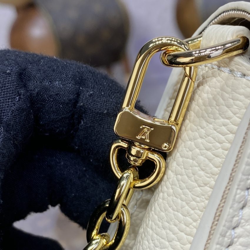 Replica Louis Vuitton Wallet On Chain Metis White - authentic-look luxury purse replica