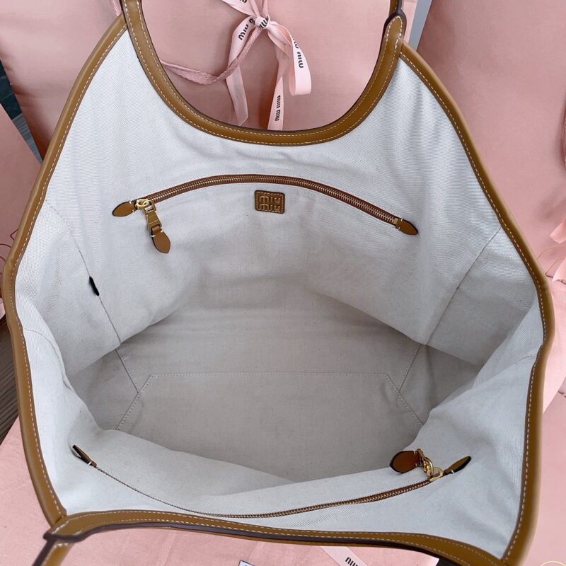 Replica Miu Miu Ivy Tote Brown 7 Replica Miu Miu Ivy Tote Brown - high-quality designer bag clone