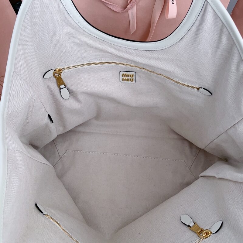 Replica Miu Miu Ivy Tote White 2 Replica Miu Miu Ivy Tote White - high-quality designer bag clone