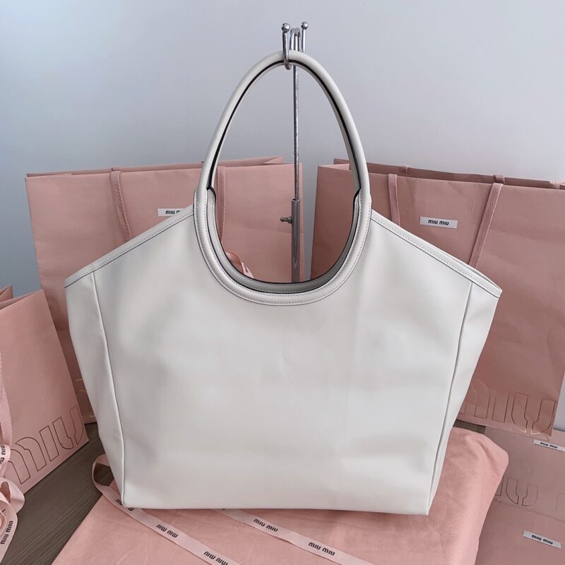 Replica Miu Miu Ivy Tote White 8 Replica Miu Miu Ivy Tote White - high-end fake designer purse
