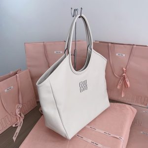 Replica Miu Miu Ivy Tote White 9 Replica Miu Miu Ivy Tote White - premium 1:1 fake handbag model