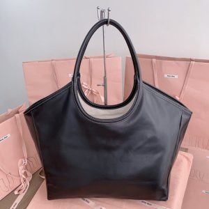 Replica Miu Miu Ivy Tote Black 8 Replica Miu Miu Ivy Tote Black - ultra-realistic fake designer tote