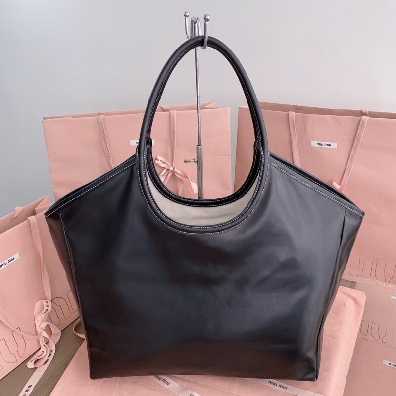 Replica Miu Miu Ivy Tote Black 8 Replica Miu Miu Ivy Tote Black - ultra-realistic fake designer tote