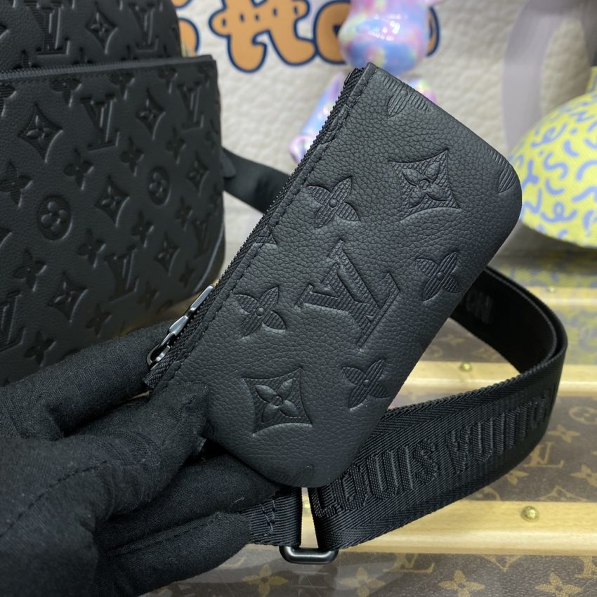 Replica Louis Vuitton Trio Messenger Full Black 2 Replica Louis Vuitton Trio Messenger Full Black - premium-grade designer purse dupe