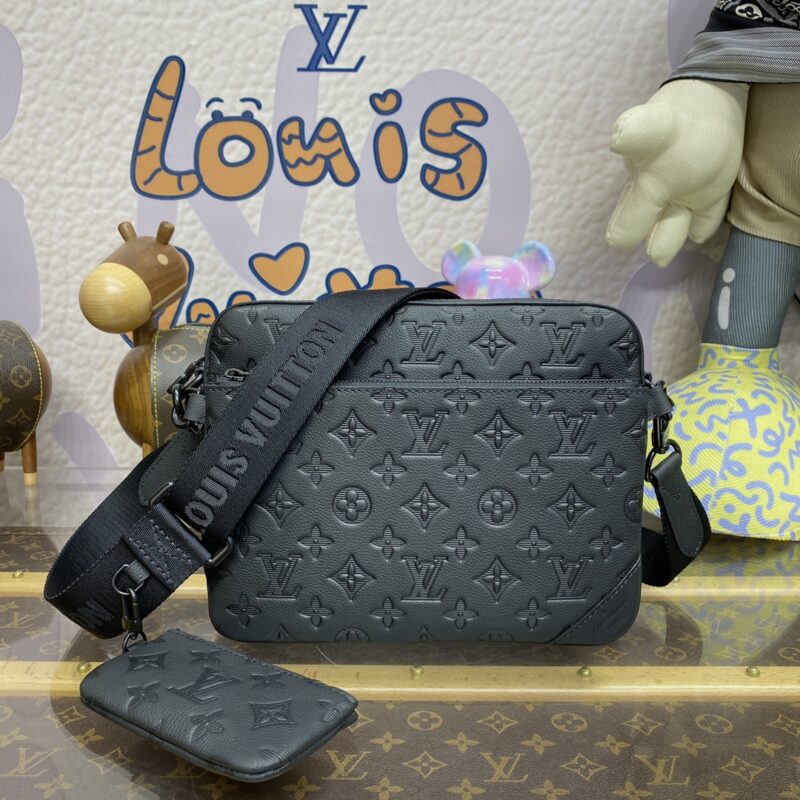 Replica Louis Vuitton Trio Messenger Full Black 1 Replica Louis Vuitton Trio Messenger Full Black - best quality luxury bag dupe