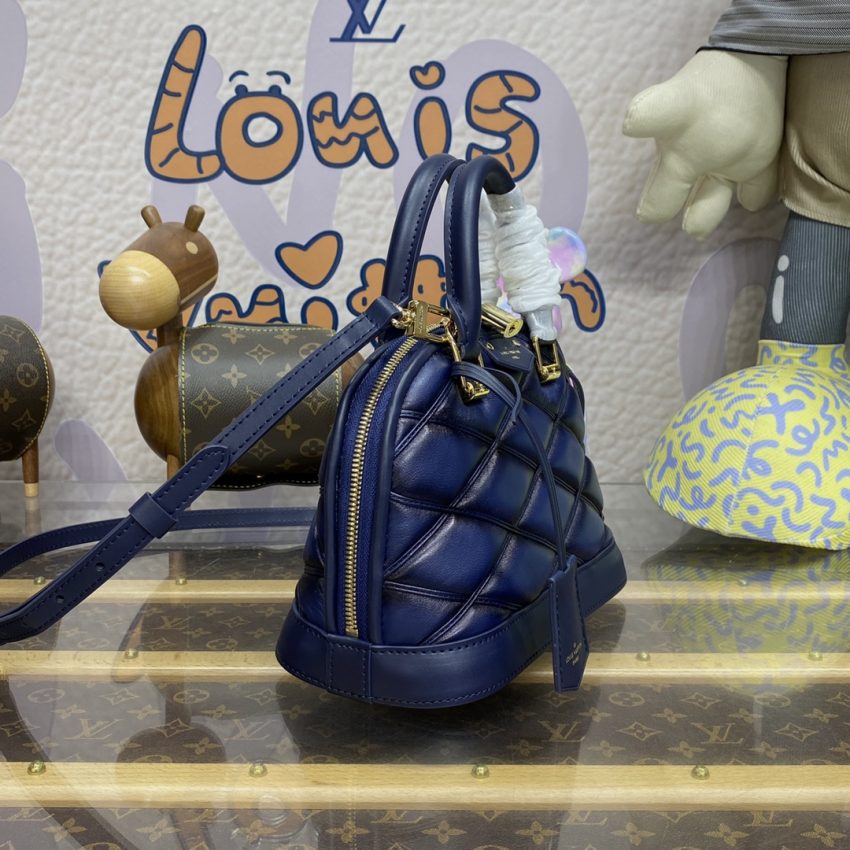 Replica Louis Vuitton Alma BB Blue 3 Replica Louis Vuitton Alma BB Blue - authentic-look luxury purse replica
