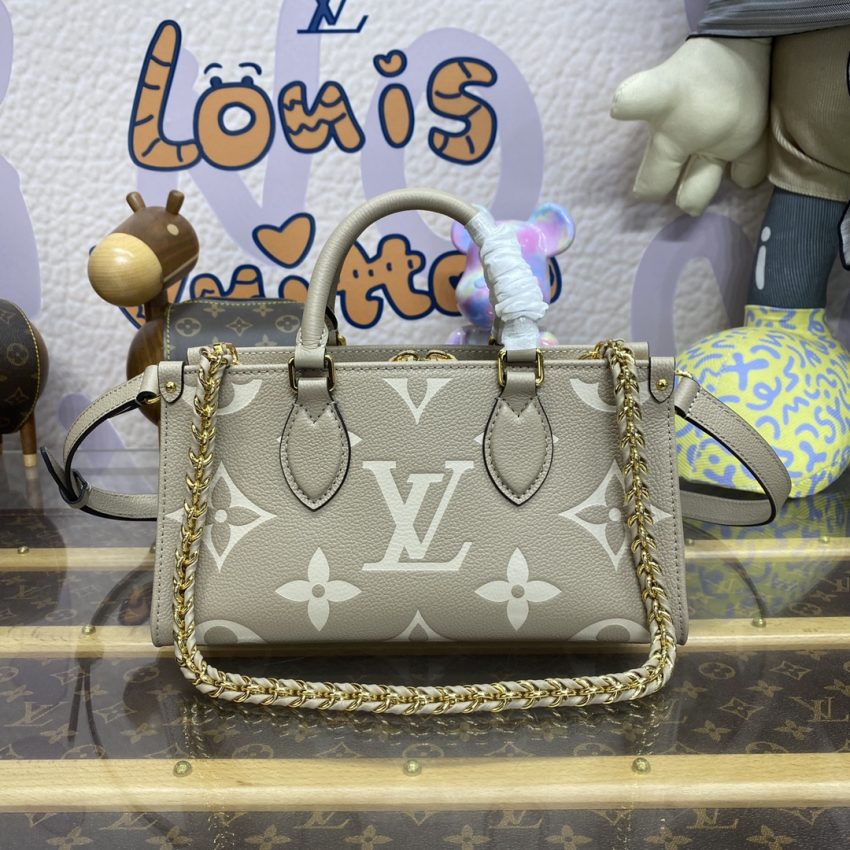 Replica LV OnTheGo East West Beige 7 Replica LV OnTheGo East West Beige - realistic designer-inspired fake bag
