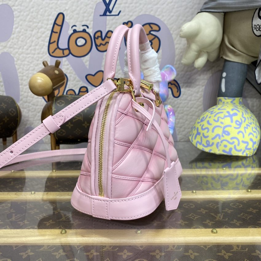 Replica Louis Vuitton Alma BB Pink 4 Replica Louis Vuitton Alma BB Pink - ultra-realistic fake designer tote