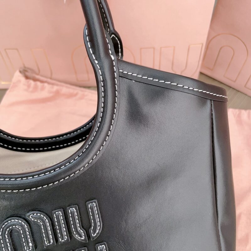 Replica Miu Miu Ivy Small Tote Black 4 Replica Miu Miu Ivy Small Tote Black - near-authentic luxury replica handbag