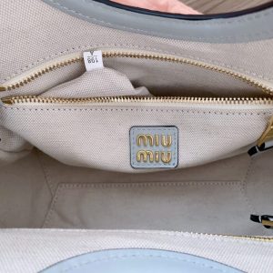 Replica Miu Miu Ivy Small Tote Grey 2 Replica Miu Miu Ivy Small Tote Grey - top-tier luxury replica shoulder bag