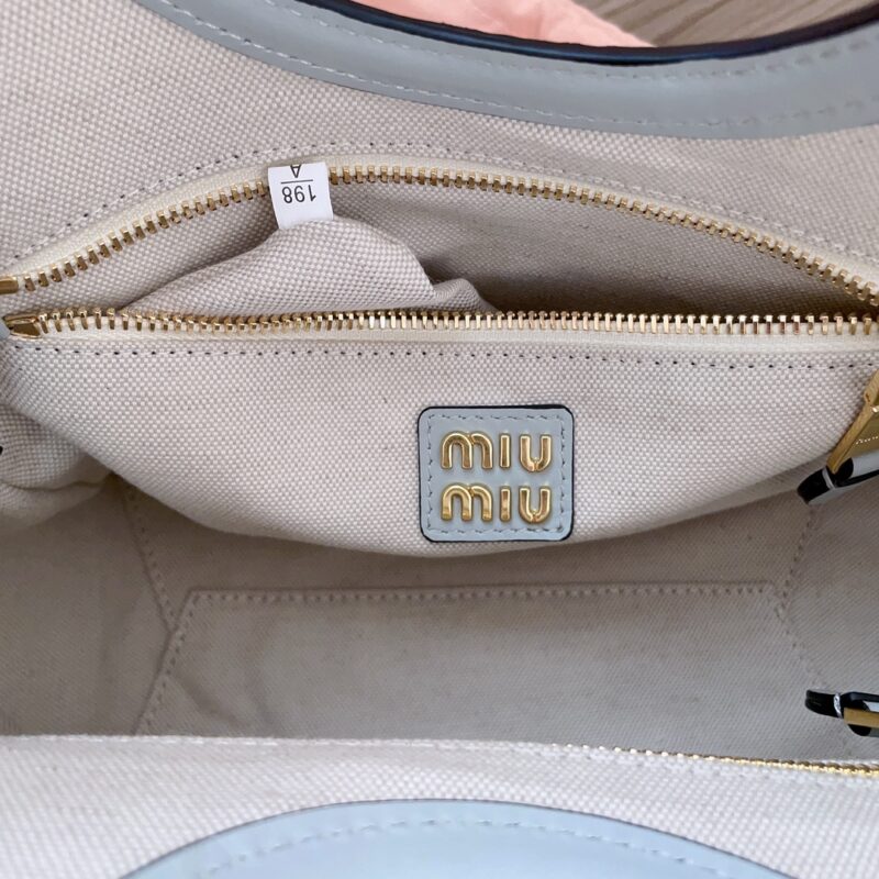 Replica Miu Miu Ivy Small Tote Grey 2 Replica Miu Miu Ivy Small Tote Grey - top-tier luxury replica shoulder bag