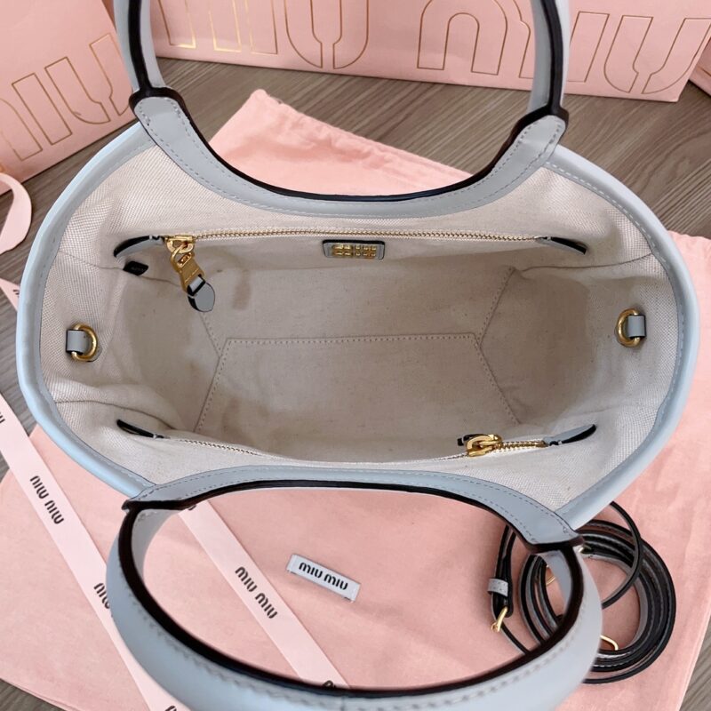 Replica Miu Miu Ivy Small Tote Grey 3 Replica Miu Miu Ivy Small Tote Grey - premium-grade designer purse dupe