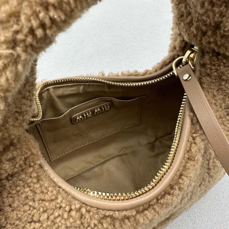 Replica Miu Miu Wander Wool Brown 3 Replica Miu Miu Wander Wool Brown - premium 1:1 fake handbag model