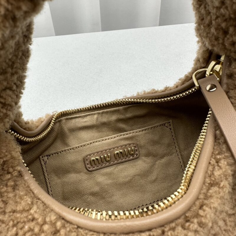 Replica Miu Miu Wander Wool Brown 6 Replica Miu Miu Wander Wool Brown - ultra-realistic fake designer tote