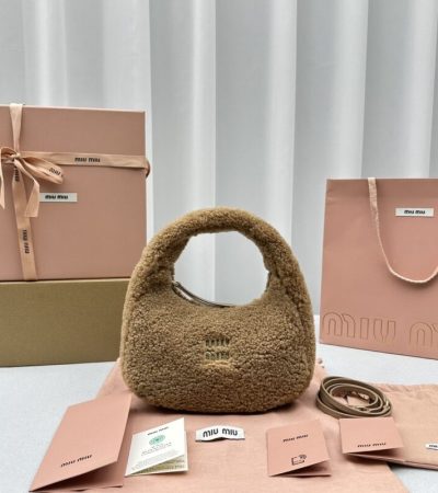 Replica Miu Miu Wander Wool Brown - best-selling designer handbag dupe