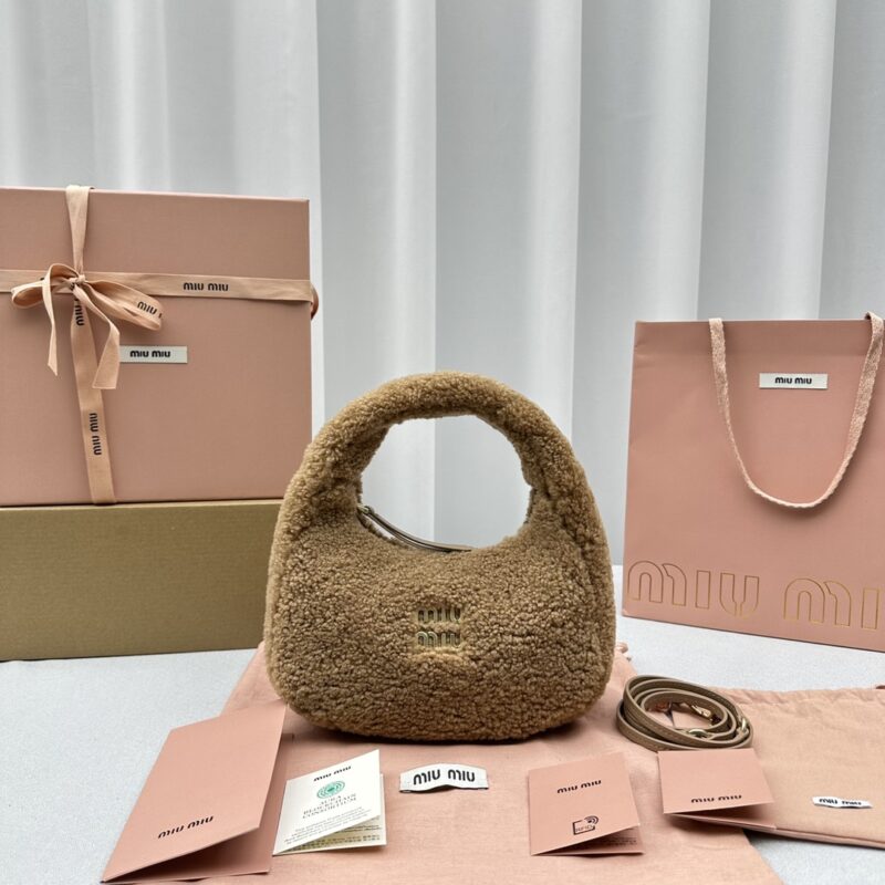 Replica Miu Miu Wander Wool Brown 1 Replica Miu Miu Wander Wool Brown - best-selling designer handbag dupe