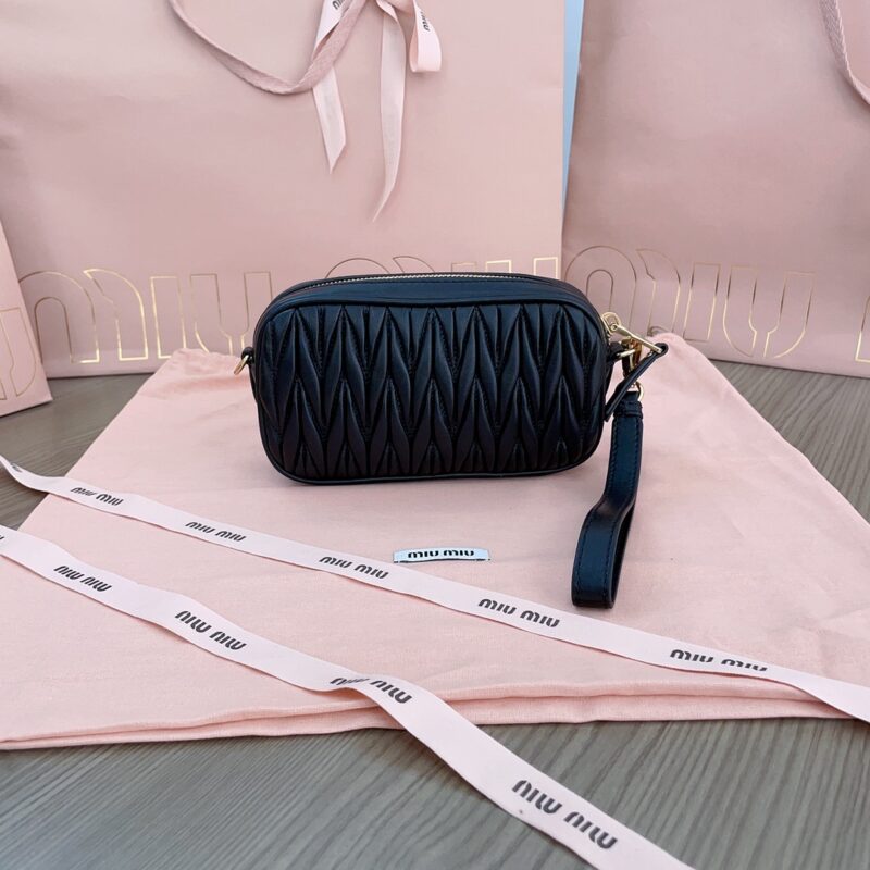 Replica Miu Miu Clutch Black 2 Replica Miu Miu Clutch Black - 1:1 designer replica handbag