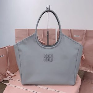Replica Miu Miu Ivy Tote Grey 1 Replica Miu Miu Ivy Tote Grey - high-accuracy replica luxury purse
