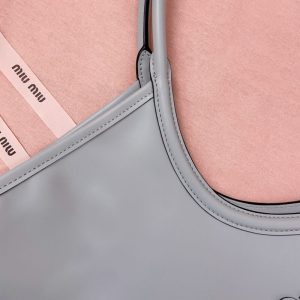 Replica Miu Miu Ivy Tote Grey 9 Replica Miu Miu Ivy Tote Grey - realistic designer-inspired fake bag