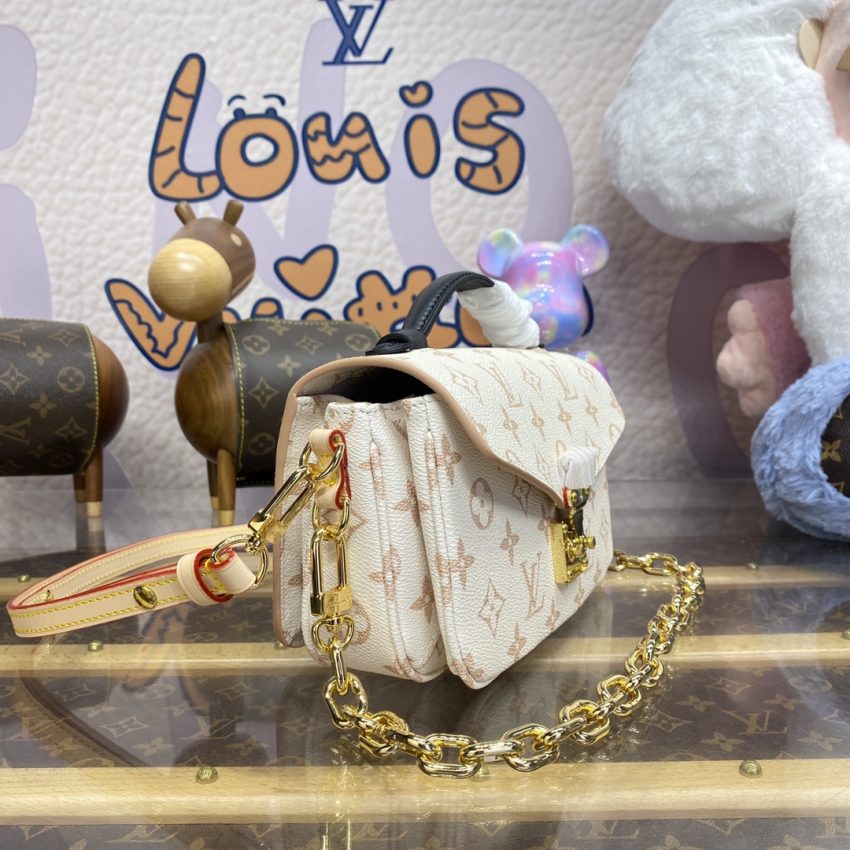 Replica Louis Vuitton Pochette Metis East West Pink - best quality luxury bag dupe
