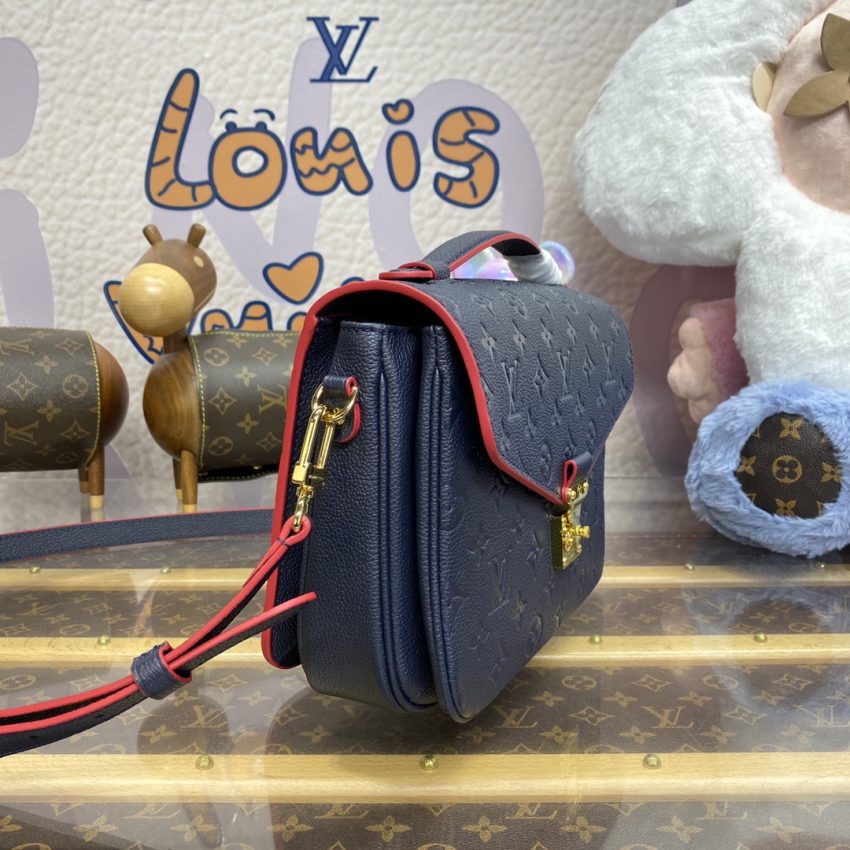 Replica Louis Vuitton Pochette Metis Dark Blue 3 Replica Louis Vuitton Pochette Metis Dark Blue - high-end fake designer purse