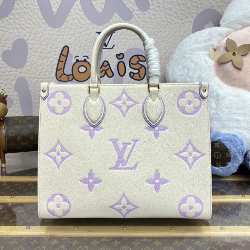 Replica LV OnTheGo White Purple 1 Replica LV OnTheGo White Purple - best quality luxury bag dupe