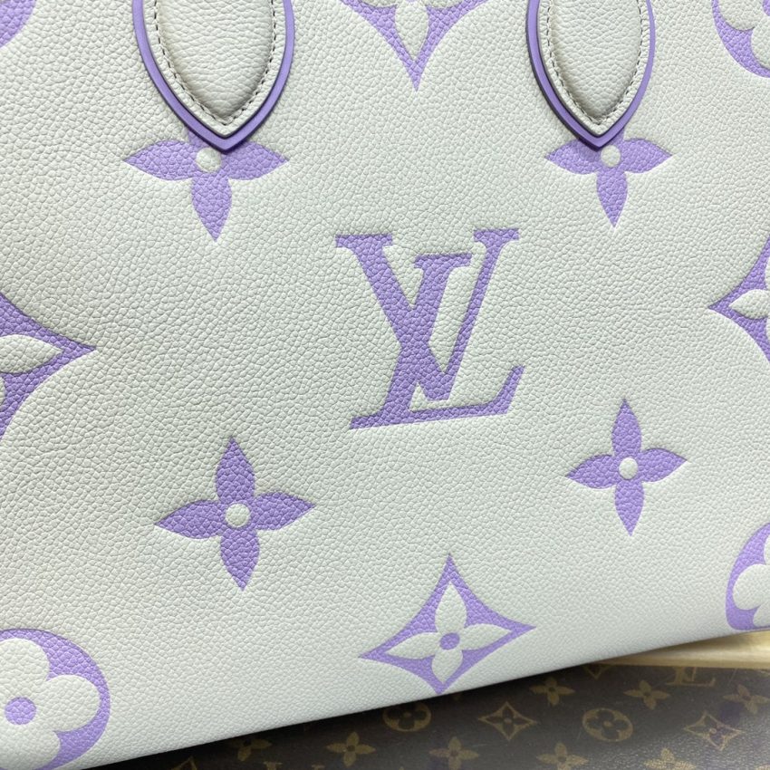 Replica LV OnTheGo White Purple 2 Replica LV OnTheGo White Purple - high-accuracy replica luxury purse