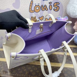 Replica LV OnTheGo White Purple 7 Replica LV OnTheGo White Purple - authentic-look luxury purse replica