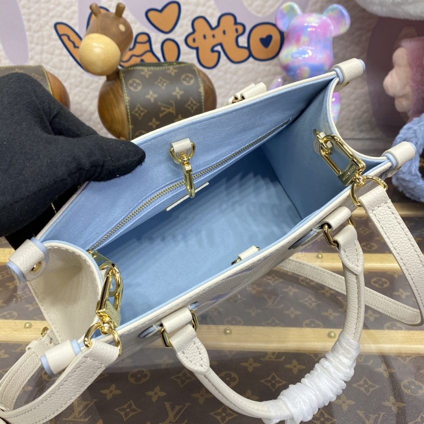 Replica LV OnTheGo PM Light Blue - realistic designer-inspired fake bag