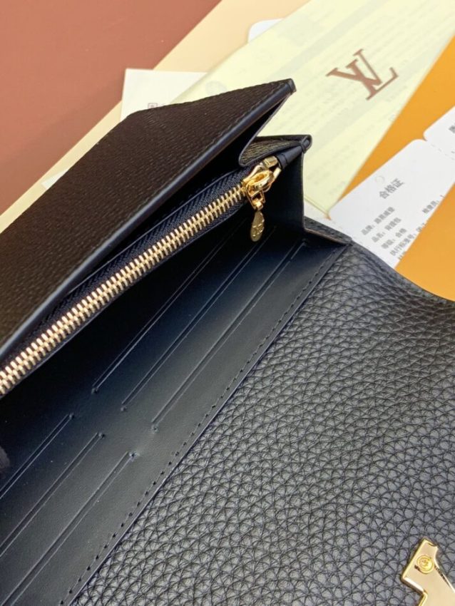 Replica Louis Vuitton Capucines Long Black 2 Replica Louis Vuitton Capucines Long Black - best quality luxury bag dupe