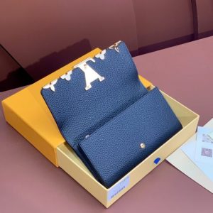 Replica Louis Vuitton Capucines Long Dark Blue - ultra-realistic fake designer tote